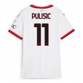 AC Milan Christian Pulisic #11 Replika Bortatröja Dam 2024-25 Kortärmad