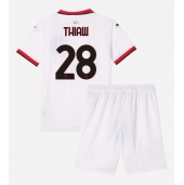 AC Milan Malick Thiaw #28 Replika Bortatröja Barn 2024-25 Kortärmad (+ byxor)