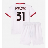 AC Milan Strahinja Pavlovic #31 Replika Bortatröja Barn 2024-25 Kortärmad (+ byxor)