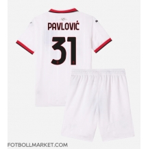 AC Milan Strahinja Pavlovic #31 Replika Bortatröja Barn 2024-25 Kortärmad (+ byxor)