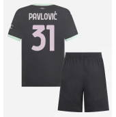 AC Milan Strahinja Pavlovic #31 Replika Tredjetröja Barn 2024-25 Kortärmad (+ byxor)