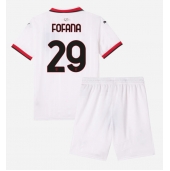 AC Milan Youssouf Fofana #29 Replika Bortatröja Barn 2024-25 Kortärmad (+ byxor)