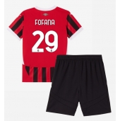 AC Milan Youssouf Fofana #29 Replika Hemmatröja Barn 2024-25 Kortärmad (+ byxor)