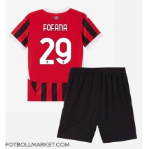 AC Milan Youssouf Fofana #29 Replika Hemmatröja Barn 2024-25 Kortärmad (+ byxor)