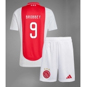 Ajax Brian Brobbey #9 Replika Hemmatröja Barn 2024-25 Kortärmad (+ byxor)