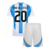 Argentina Alexis Mac Allister #20 Replika Hemmatröja Barn Copa America 2024 Kortärmad (+ byxor)