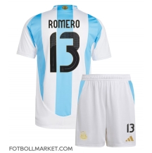 Argentina Cristian Romero #13 Replika Hemmatröja Barn Copa America 2024 Kortärmad (+ byxor)