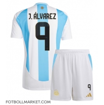 Argentina Julian Alvarez #9 Replika Hemmatröja Barn Copa America 2024 Kortärmad (+ byxor)