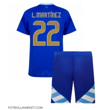 Argentina Lautaro Martinez #22 Replika Bortatröja Barn Copa America 2024 Kortärmad (+ byxor)