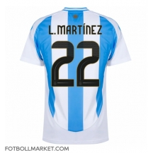 Argentina Lautaro Martinez #22 Replika Hemmatröja Copa America 2024 Kortärmad