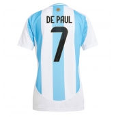 Argentina Rodrigo De Paul #7 Replika Hemmatröja Dam Copa America 2024 Kortärmad