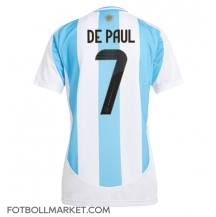 Argentina Rodrigo De Paul #7 Replika Hemmatröja Dam Copa America 2024 Kortärmad