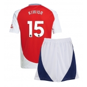 Arsenal Jakub Kiwior #15 Replika Hemmatröja Barn 2024-25 Kortärmad (+ byxor)