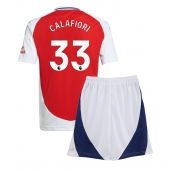 Arsenal Riccardo Calafiori #33 Replika Hemmatröja Barn 2024-25 Kortärmad (+ byxor)