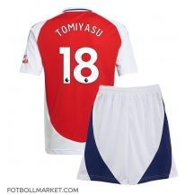 Arsenal Takehiro Tomiyasu #18 Replika Hemmatröja Barn 2024-25 Kortärmad (+ byxor)