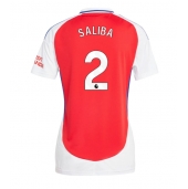 Arsenal William Saliba #2 Replika Hemmatröja Dam 2024-25 Kortärmad