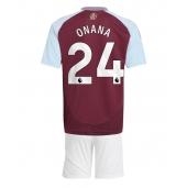 Aston Villa Amadou Onana #24 Replika Hemmatröja Barn 2024-25 Kortärmad (+ byxor)