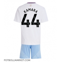 Aston Villa Boubacar Kamara #44 Replika Bortatröja Barn 2024-25 Kortärmad (+ byxor)