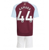 Aston Villa Boubacar Kamara #44 Replika Hemmatröja Barn 2024-25 Kortärmad (+ byxor)