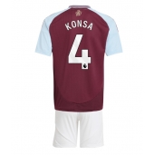 Aston Villa Ezri Konsa #4 Replika Hemmatröja Barn 2024-25 Kortärmad (+ byxor)