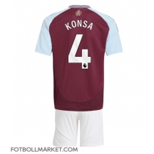 Aston Villa Ezri Konsa #4 Replika Hemmatröja Barn 2024-25 Kortärmad (+ byxor)