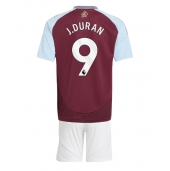 Aston Villa Jhon Duran #9 Replika Hemmatröja Barn 2024-25 Kortärmad (+ byxor)