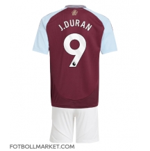 Aston Villa Jhon Duran #9 Replika Hemmatröja Barn 2024-25 Kortärmad (+ byxor)