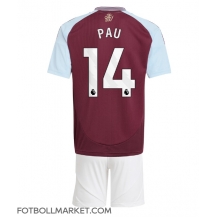 Aston Villa Pau Torres #14 Replika Hemmatröja Barn 2024-25 Kortärmad (+ byxor)