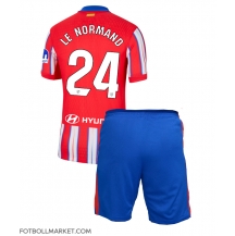 Atletico Madrid Robin Le Normand #24 Replika Hemmatröja Barn 2024-25 Kortärmad (+ byxor)