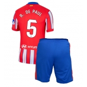 Atletico Madrid Rodrigo De Paul #5 Replika Hemmatröja Barn 2024-25 Kortärmad (+ byxor)