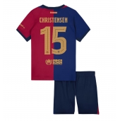 Barcelona Andreas Christensen #15 Replika Hemmatröja Barn 2024-25 Kortärmad (+ byxor)