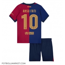 Barcelona Ansu Fati #10 Replika Hemmatröja Barn 2024-25 Kortärmad (+ byxor)