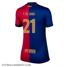 Barcelona Frenkie de Jong #21 Replika Hemmatröja Dam 2024-25 Kortärmad