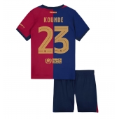 Barcelona Jules Kounde #23 Replika Hemmatröja Barn 2024-25 Kortärmad (+ byxor)