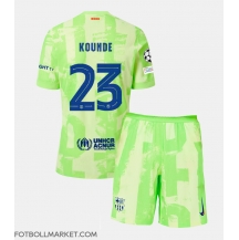 Barcelona Jules Kounde #23 Replika Tredjetröja Barn 2024-25 Kortärmad (+ byxor)