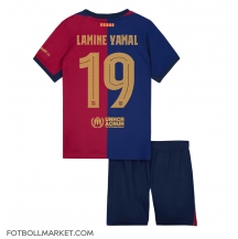 Barcelona Lamine Yamal #19 Replika Hemmatröja Barn 2024-25 Kortärmad (+ byxor)