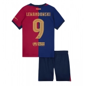 Barcelona Robert Lewandowski #9 Replika Hemmatröja Barn 2024-25 Kortärmad (+ byxor)