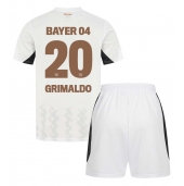 Bayer Leverkusen Alejandro Grimaldo #20 Replika Bortatröja Barn 2024-25 Kortärmad (+ byxor)