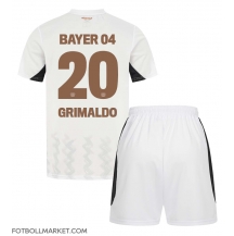 Bayer Leverkusen Alejandro Grimaldo #20 Replika Bortatröja Barn 2024-25 Kortärmad (+ byxor)