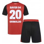 Bayer Leverkusen Alejandro Grimaldo #20 Replika Hemmatröja Barn 2024-25 Kortärmad (+ byxor)