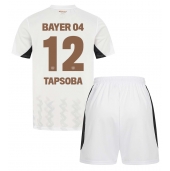 Bayer Leverkusen Edmond Tapsoba #12 Replika Bortatröja Barn 2024-25 Kortärmad (+ byxor)