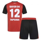 Bayer Leverkusen Edmond Tapsoba #12 Replika Hemmatröja Barn 2024-25 Kortärmad (+ byxor)