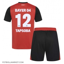 Bayer Leverkusen Edmond Tapsoba #12 Replika Hemmatröja Barn 2024-25 Kortärmad (+ byxor)