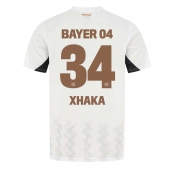 Bayer Leverkusen Granit Xhaka #34 Replika Bortatröja 2024-25 Kortärmad