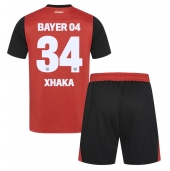 Bayer Leverkusen Granit Xhaka #34 Replika Hemmatröja Barn 2024-25 Kortärmad (+ byxor)