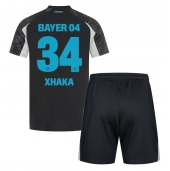 Bayer Leverkusen Granit Xhaka #34 Replika Tredjetröja Barn 2024-25 Kortärmad (+ byxor)