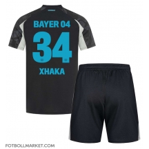 Bayer Leverkusen Granit Xhaka #34 Replika Tredjetröja Barn 2024-25 Kortärmad (+ byxor)