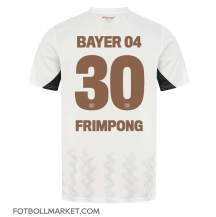 Bayer Leverkusen Jeremie Frimpong #30 Replika Bortatröja 2024-25 Kortärmad