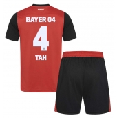 Bayer Leverkusen Jonathan Tah #4 Replika Hemmatröja Barn 2024-25 Kortärmad (+ byxor)