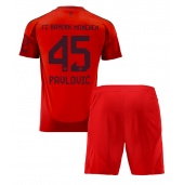 Bayern Munich Aleksandar Pavlovic #45 Replika Hemmatröja Barn 2024-25 Kortärmad (+ byxor)